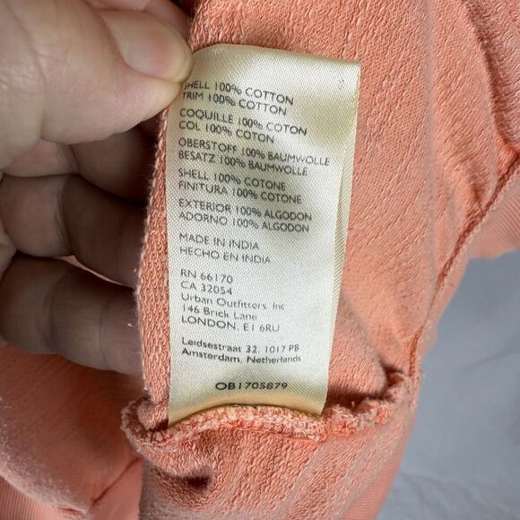 Anthropologie Pilcro Orange Pintuck Sweatshirt - Women’s M - Picture 9 of 9